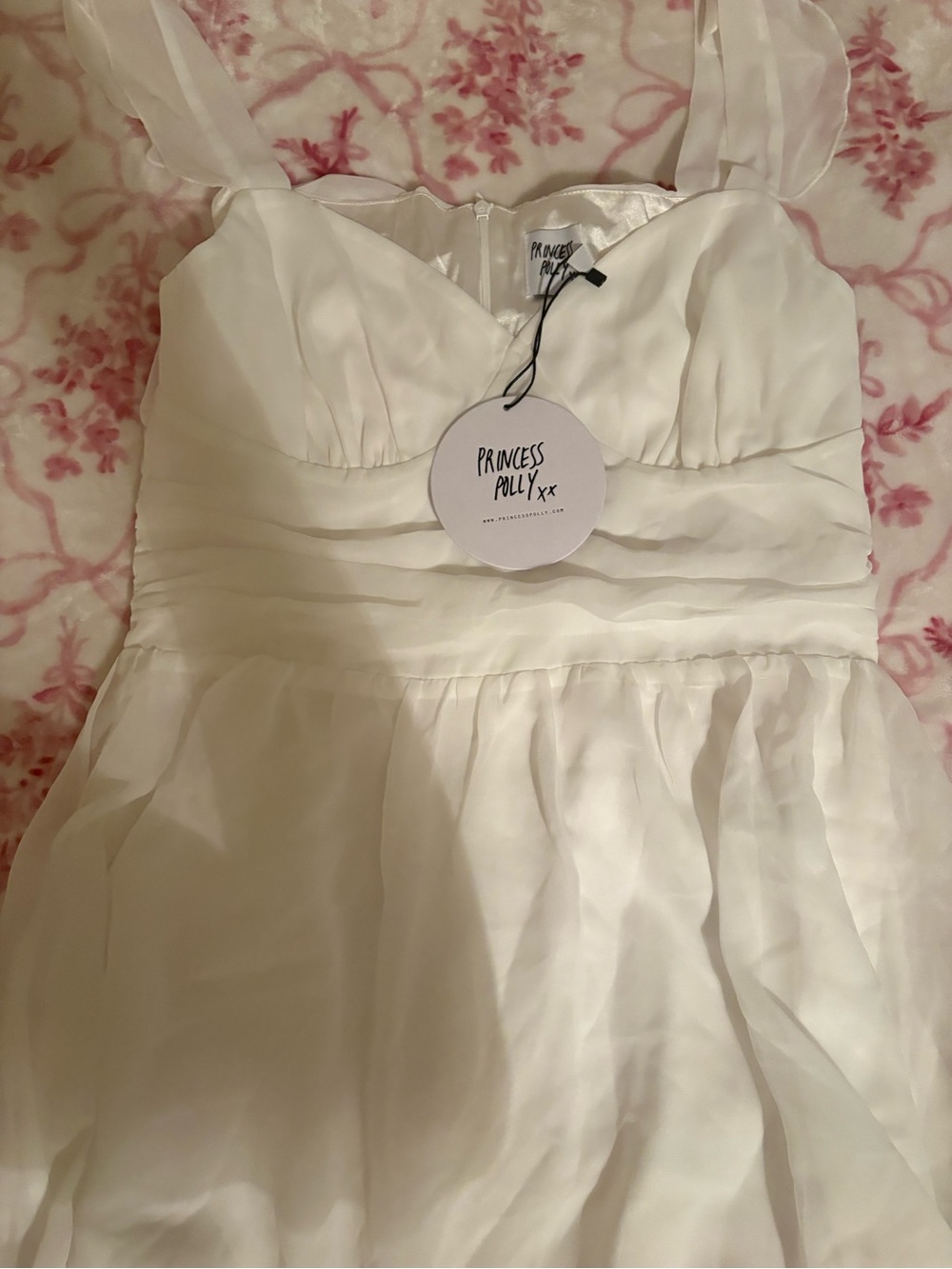 Princess Polly White Chiffon Girls' Occasion Dress